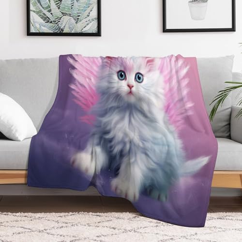Couvertures de décoration intérieure chat flannel douce chaude lit - 3