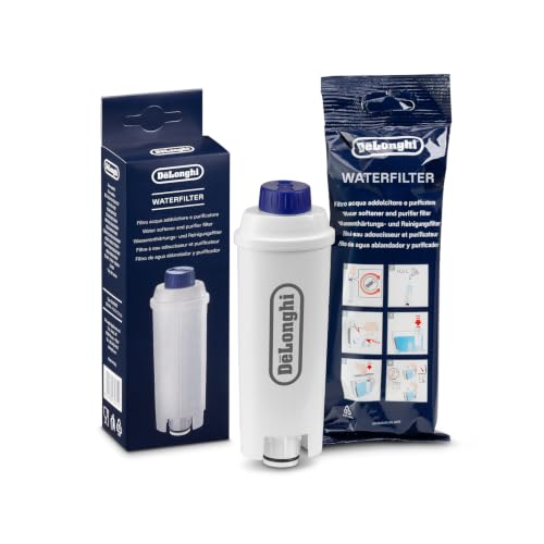 De'Longhi DLSC002 Filtro Addolcitore per Acqua Macchina Caffè Automatiche, Ricambio Filtro Macchina Caffè della Serie Ecam, Utile e facile da installare nel serbatoio dell'acqua, MADE IN ITALY