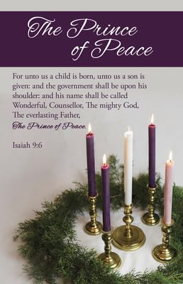 Advent Bulletin: The Prince of Peace (Package of 100): Isaiah 9:6 (Kjv)