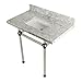 Kingston Brass KVPB36MASQ8 Templeton 36X22 Vanity with Sink & Acrylic Feet Combo, 36" (L) x 30-3/16" (W) x 11-1/4" (H), Carrara Marble/Brushed Nickel