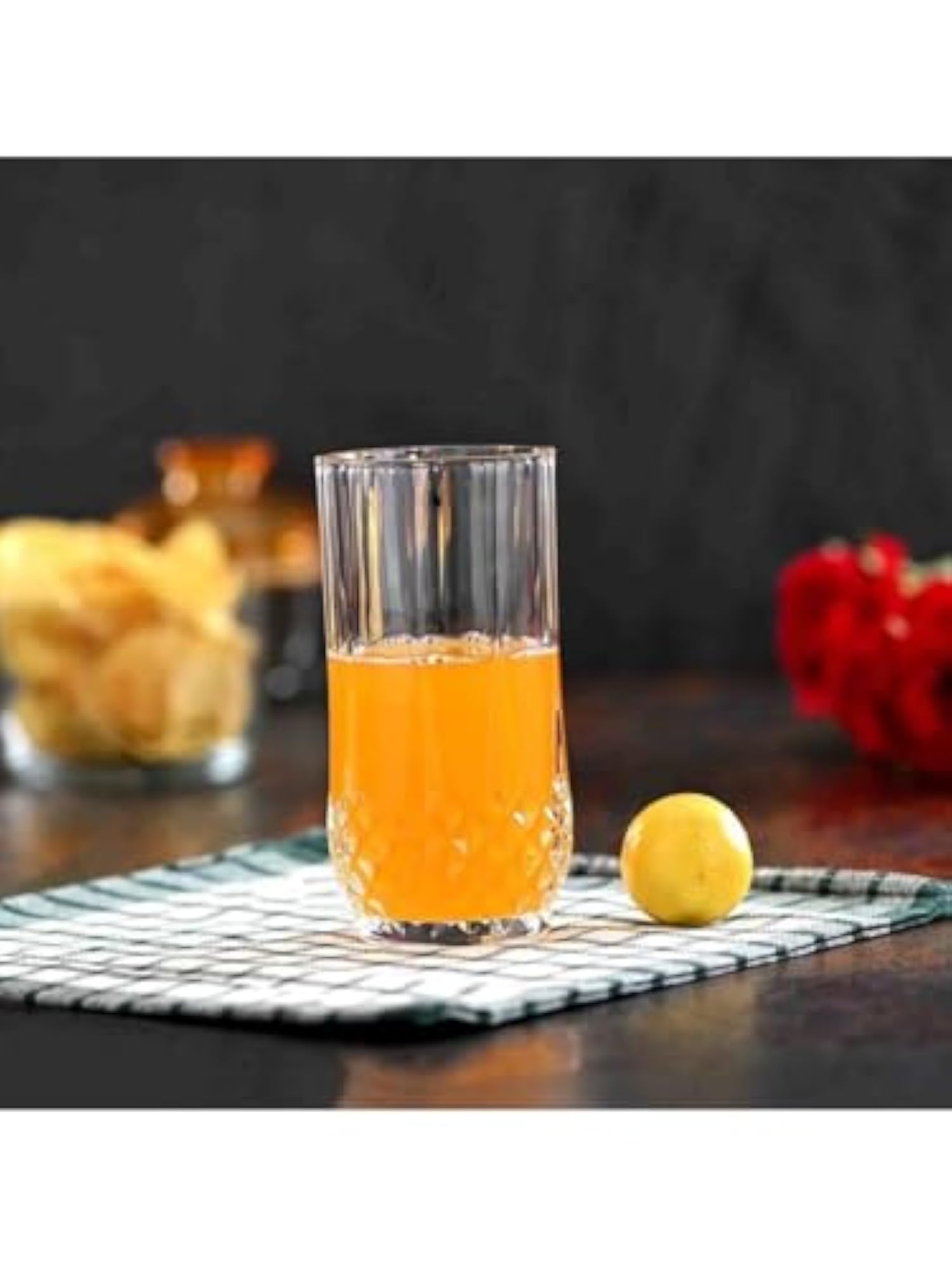 Multipurpose Drinking Glass, Transparent 250ml