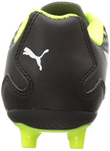 PUMA Kids' Adreno III FG Soccer-Shoes,Puma Black-Puma White-Safety Yellow,3.5 M US Big Kid3