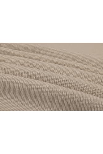 Image of Lilax Cotton Knit Receiving Blanket, Warm Cozy Swaddle Cuddle Stroller Crib Blanket for Newborns Infants & Toddlers 33.5 inch x 31.5 inch, Beige