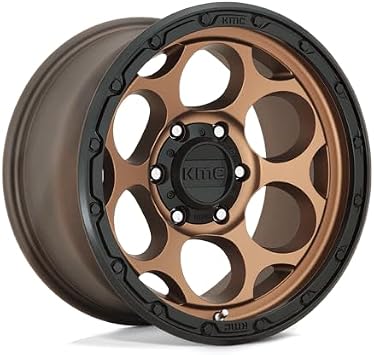 17x8.5 KMC KM541 DIRTY HARRY Matte Bronze With Black Lip Wheel 5x5 (0mm)