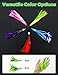 BLUEWING Tuna Feather Daisy Chain Fishing Teaser Lure with 4in Feathered Trolling Squids and Stainless Steel Hook Big Game for Tuna Mahi Wahoo Marlin, Yellow/Green
