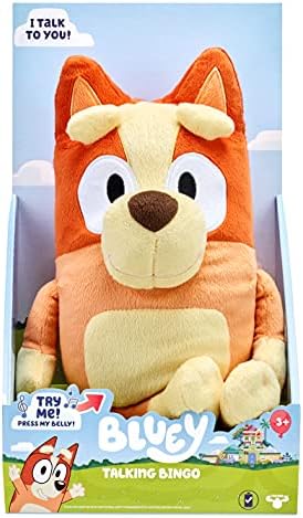 Bluey - 12" Talking Bingo Plush - Interactive - Sing Along with Bingo, 9 Different Phrases
