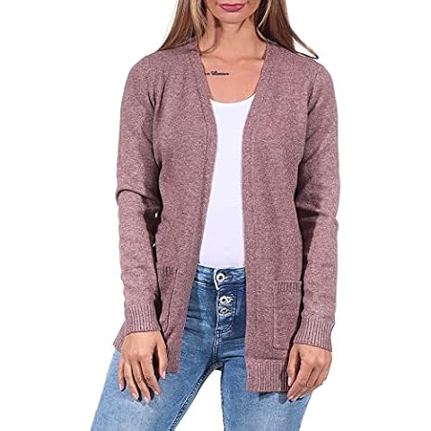 ONLY Women's Open Cardigan Sweater in Rose Brown Cover