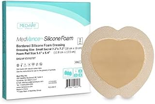 MedVance TM Silicone - Bordered Silicone Adhesive Foam Dressing Sacral Size 7