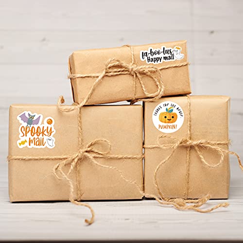 240 Pcs Halloween Spooky Mail Stickers,Funny Small Business Envelopes Stickers For Business Packages/Handmade Goods/Bags,Halloween Theme Small Shop Business Stickers For Envelopes Seals #TOP5