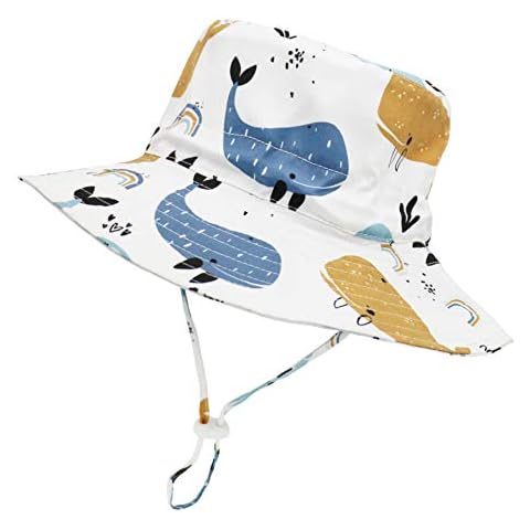 UPF 50+ Infant Sun Hat with Wide Brim Cover