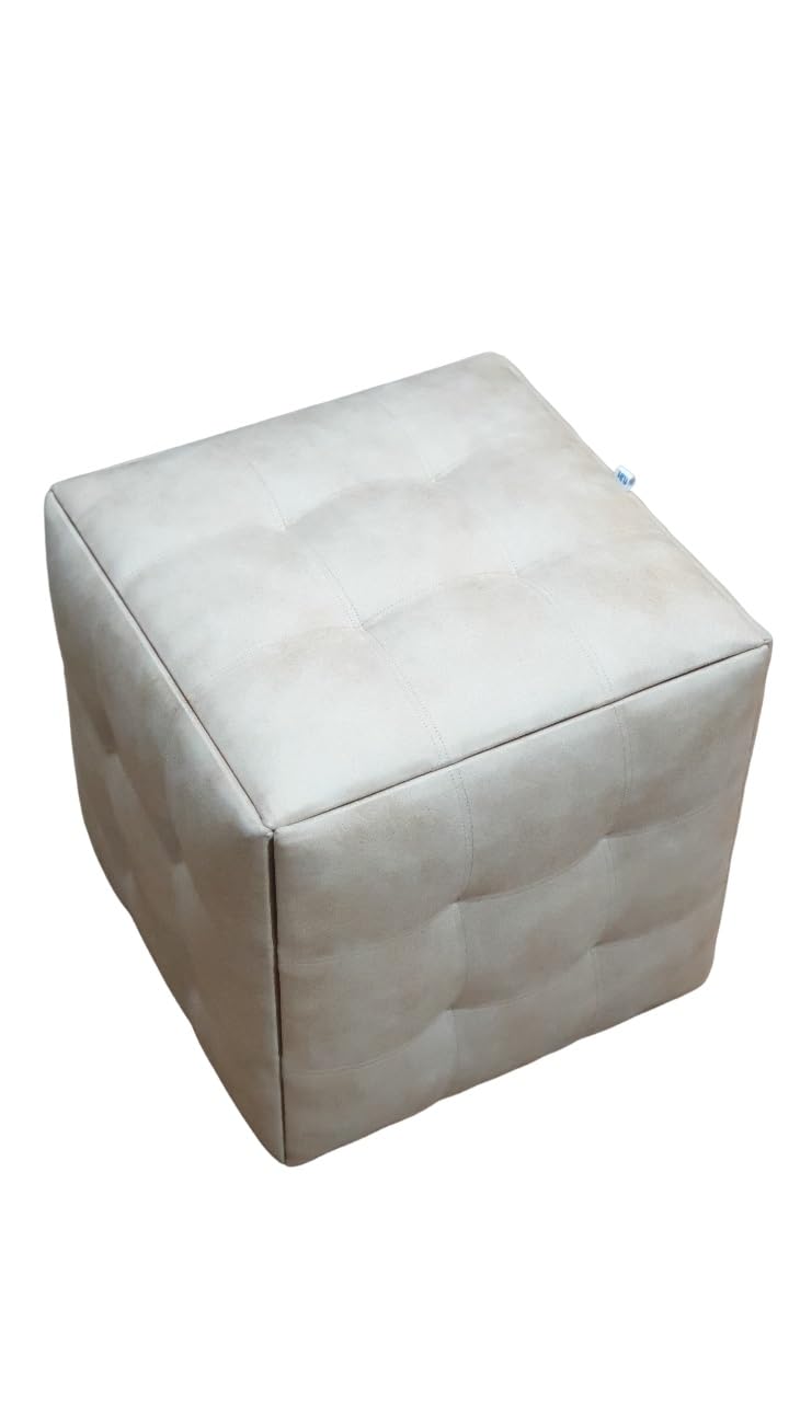 Chaise de salon 5 en 1 type cube Antares Light Beige pouf gigogne