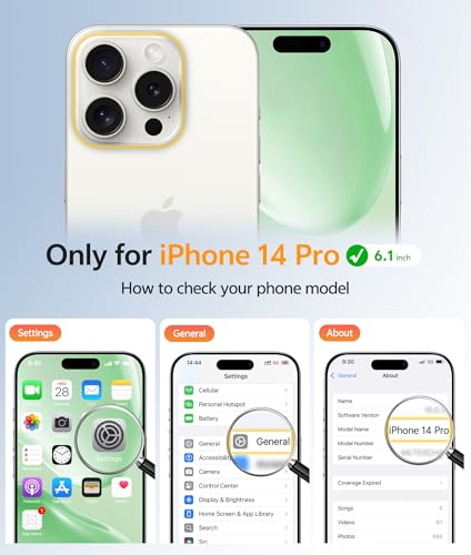Image of FNTCASE for iPhone 14 Pro Case: [Compatible with Magsafe] Translucent Matte Cases with [Full Camera Protection] [Screen Protector] Military Grade Shockproof Protective Phone Cover - Light Moss