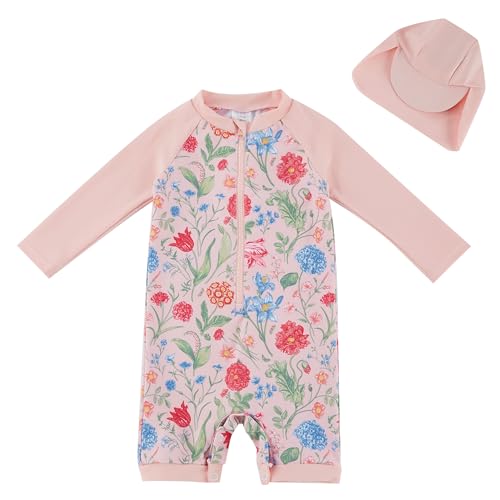 Image of UMELOK Baby Girl Swimsuit Infant UPF 50+ Bathing Suit Size Months