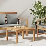 Couleur: Marron Générique Table Basse Marron 60 x 60 x 36 cm Bois de Teck Solide,Meubles,Mobilier de Jardin,Tables de Jardin,Marron,7.86 KG,42002298