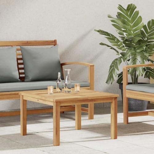 Générique Table Basse Marron 60 x 60 x 36 cm Bois de Teck Solide,Meubles,Mobilier de Jardin,Tables de Jardin,Marron,7.86 KG,42002298