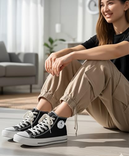 Image of Light Weight Long Canvas Women Sneakers