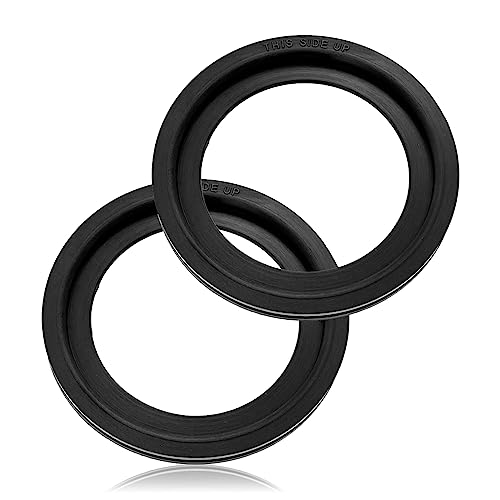 Image of 2pcs RV Toilet Seal Replacement,385311658 Black Toilet Seal Kit for 300 /310 /320 RV Toilets Parts Solve The Leakage Problem