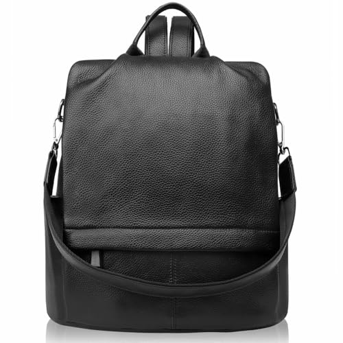 Genuine Leather Women's Anti-theft Convertible Backpack