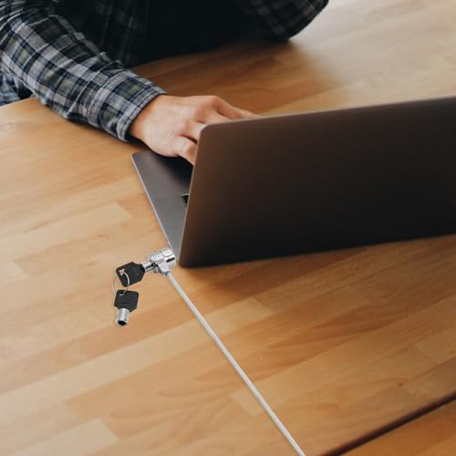 Candado de seguridad para portátil con aleación resistente y dos juegos de llaves 7