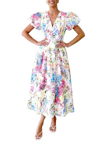 Image of Flessibili Womens Summer Floral Maxi Dress Wedding Guest Party Long Dresses 2026