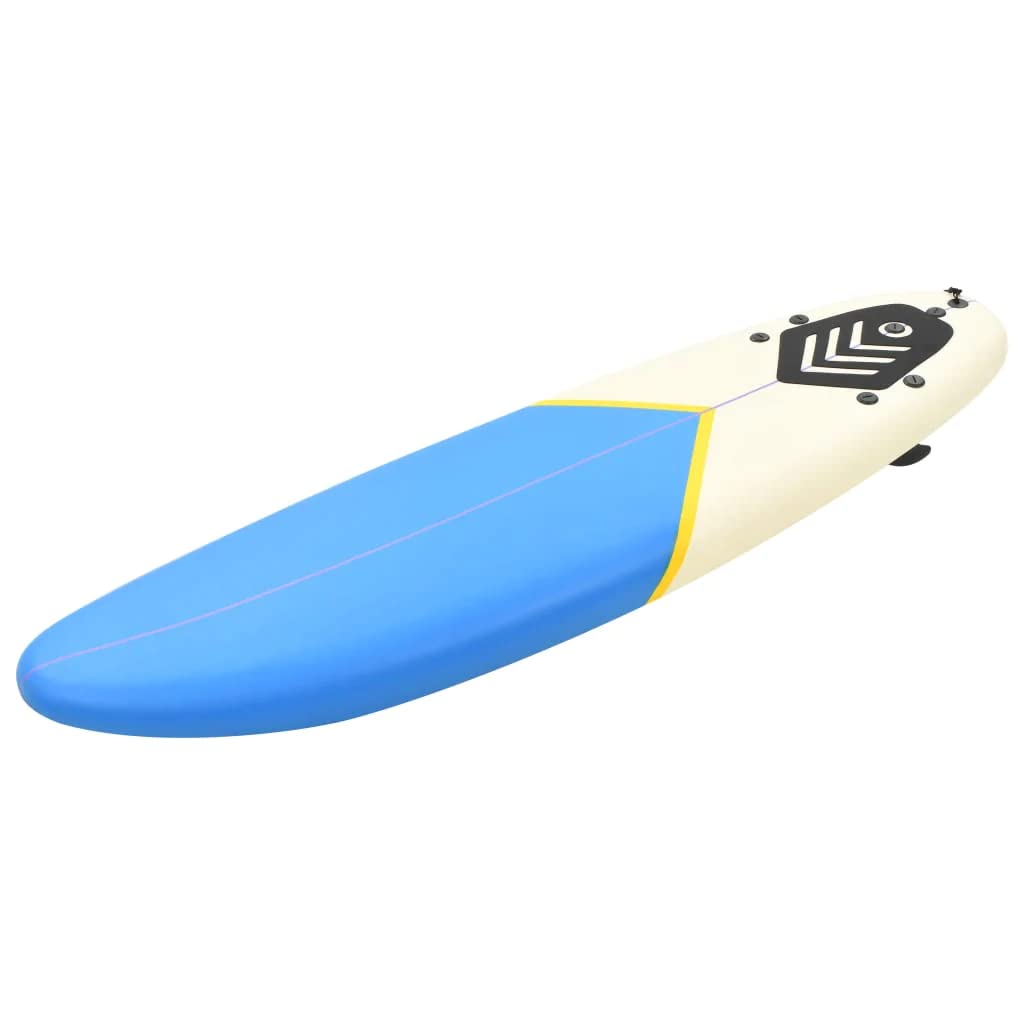 vidaXL Tavola da surf Galleggiamento Onda Equitazione Tavola da Surf Sport Acquatici All'aperto Mare Principiante Rimovibile Articoli Sportivi 67 "Blu e Crema