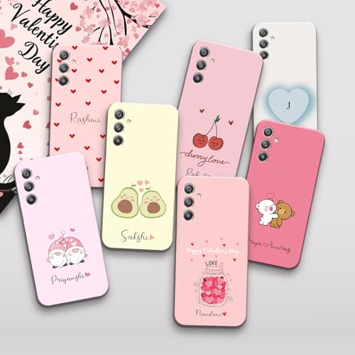 Image of COLORflow Back Cover Compatible with Samsung Galaxy A34 5G | Vibe Valentine Love Customized Back Cover Compatible with Samsung Galaxy A34 5G