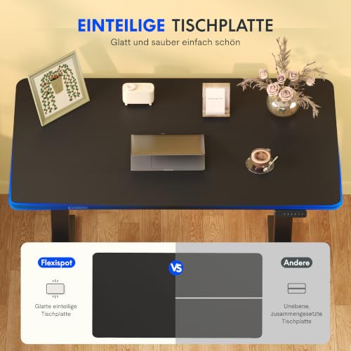 FLEXISPOT Höhenverstellbarer Schreibtisch Basic 100x60cm – Ansicht 4