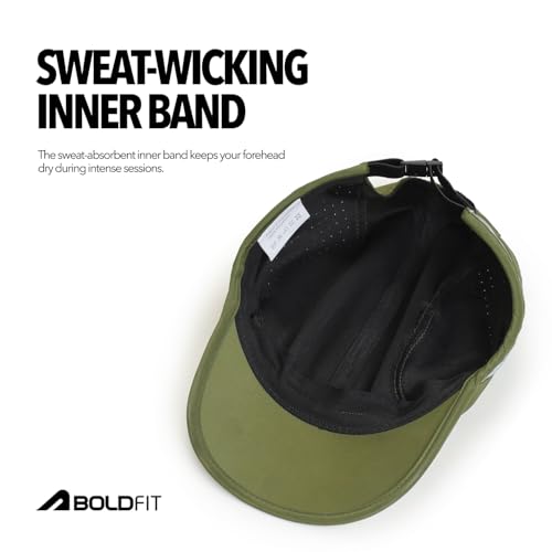 Image of Boldfit Mens Cap for Summer Lightweight & Breathable Sports Cap for Women with Adjustable Strap Moisture-Wicking Gym Cap for Running, Cricket, Outdoor & Fitness Use All-Weather Sun Protection Hat