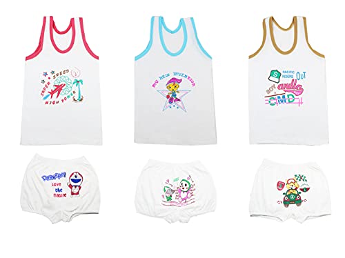 Image of Newborn Baby Boys & Girls Cotton Vest and Brief Combo