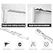 MaKefeile Smart Electric Curtain Ceiling Mounted Motorized Motor System Adjustable Track Length Compatible with Alexa Google Siri Apple 70-118in.