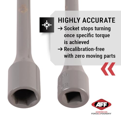 Image of AFF Torque Limited Socket, 1 /2 inch Drive, 19mm, 120 ft /lbs, Dark Gray, 40213
