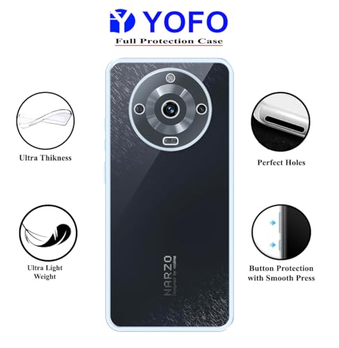 Image of Back Cover for Realme Narzo 60 (5G) (SlimFlexible|Silicone|Transparent|Camera Protection)