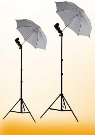 ePhoto 2 Umbrella Off Camera Flash Lighting Kit Photography Studio Off Camera Flash Lighting Kit Location Lighting Kit by ePhoto INC UB2W