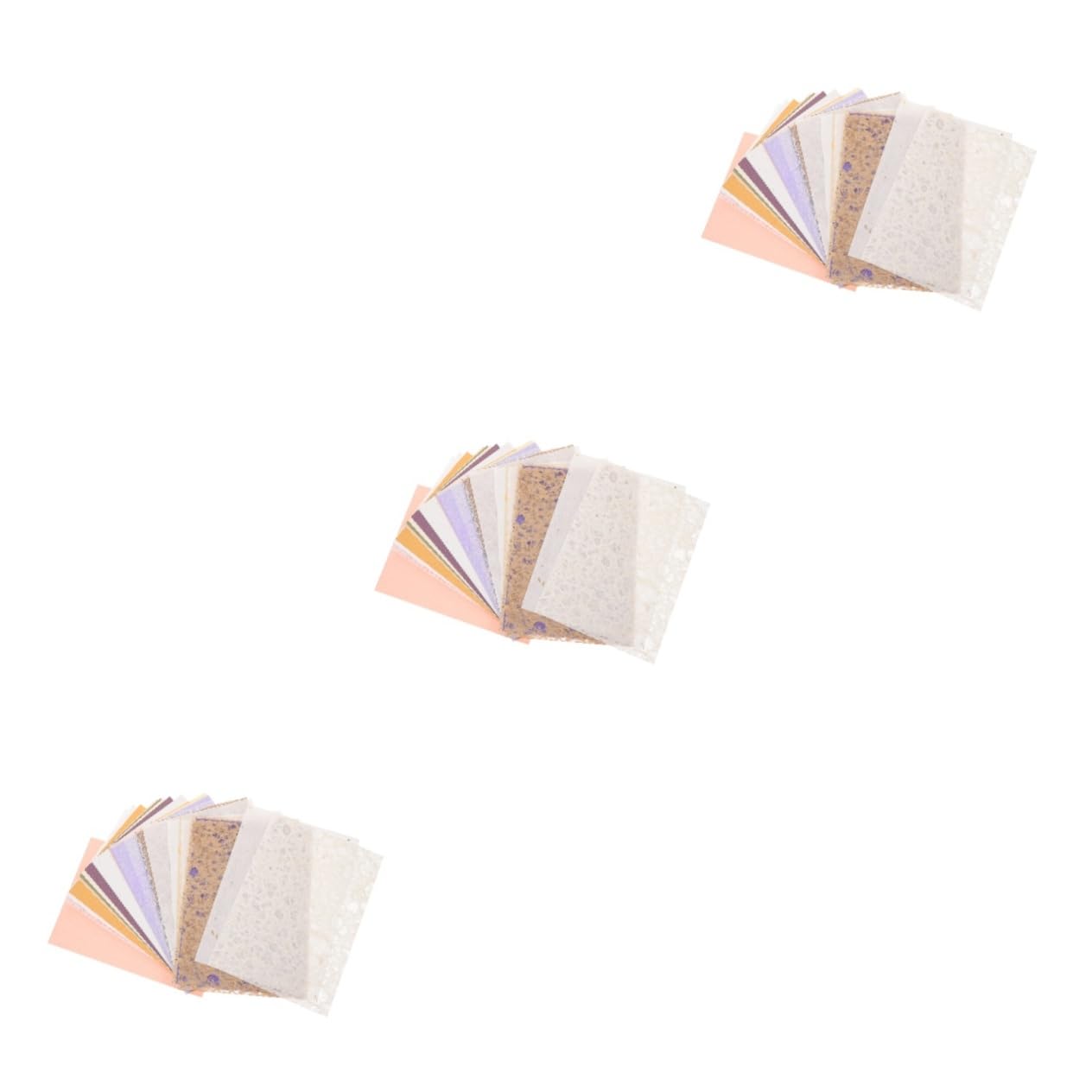 STOBOK 3 Sätze Album Scrapbook-kit Bastelpapier Schrott Unser Texturiert Herstellung Ästhetisch Zeitschrift Scrapbook-Papiere Pergamentpapier Decoupage Paper Spezialpapier 30 Blätter * 3