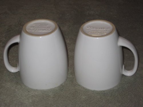 Set Of 2 - Corelle White Stoneware 4 Inch Mug Set #TOP1