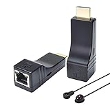DDMALL 330ft 1080p HDMI Extender Over Single CAT5e/CAT6 Cable with Remote IR Control, POC, Mini...
