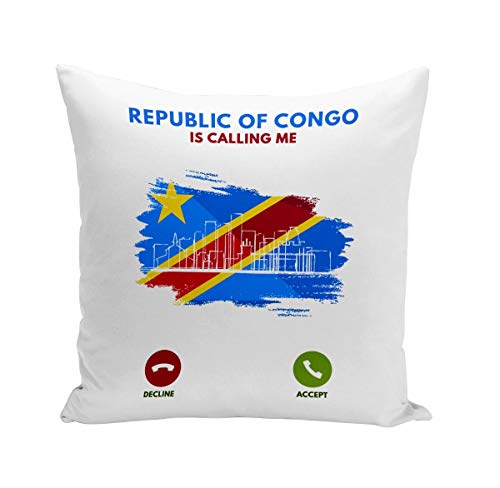 Fabulous Kissen Kissenbezug 40x40 cm Congo is Calling Me Flagge Kinshasa