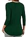 Jeqeocafy Women 3/4 Sleeve Tunic Shirt Crewneck Loose Fit Basic Pullover Tunic Top 2025 Casual Tunic Deep Green