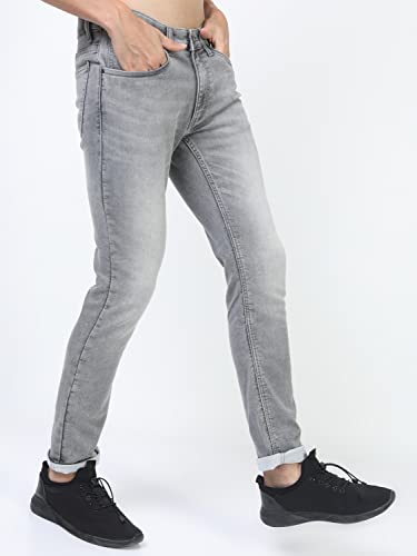 Image of KETCH Men Mid Rise Slim Fit Mid-Rise Jeans (Stretchable)