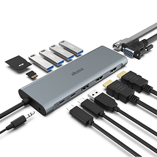 Station d'accueil USB Type-C multi-écran avec double HDMI 4K et Ethernet
