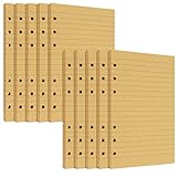 6-LOCH-TYP - Das A6 füllpapier ist speziell für 6-Ringbinder und Planer konzipiert. Bitte überprüfen Sie den Abstand zwischen den einzelnen Löchern Ihres Ordners, um sicherzustellen, dass es richtig passt. Esist mit mit verschiedenen Schreibmedien kompatibel.