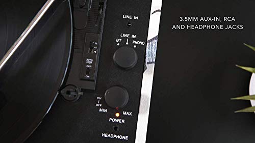 Bluetooth phonographes Belt-Drive 3 Vitesses Turntable Haut-parleurs stéréo, Vinyle à Carte SD/Clé USB et avec Radio AM/FM - Les Beatles, Paul McCartney, John Lennon, RIngo Starr, George Harrison Bluetooth phonographes Belt-Drive 3 Vitesses Turntable Haut-parleurs stéréo, Vinyle à Carte SD/Clé USB et avec Radio AM/FM – Image 5
