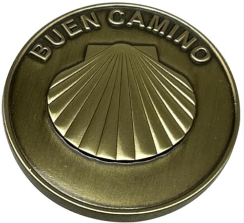 Peso de poker Camino de Santiago moneda comercial protector de cartas de metal duro