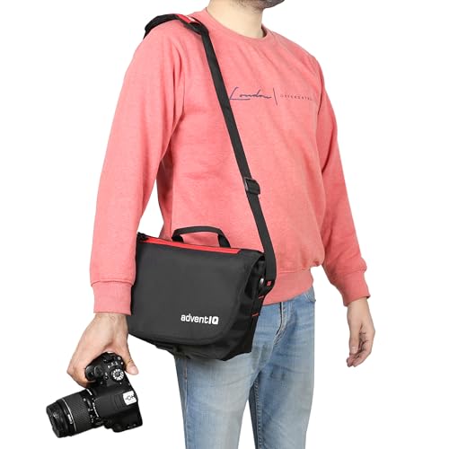 Image of Camera Bag Compact Retrospective Camera Shoulder Bag for DSLR /SLR & Mirrorless - Fits Nikon, Canon, Sony - Camera Bag for Travel - Shockproof Sling Case for Lens - Water-Resistant