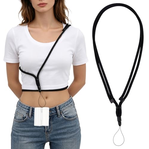 Fukaisu Adjustable Crossbody Strap & Wristlet Lanyard Compatible with Shark Chillpill 3-In-1 Personal Cooling Fan Adjustable 2-In-1 Black Bundle for Portable Handheld Fan