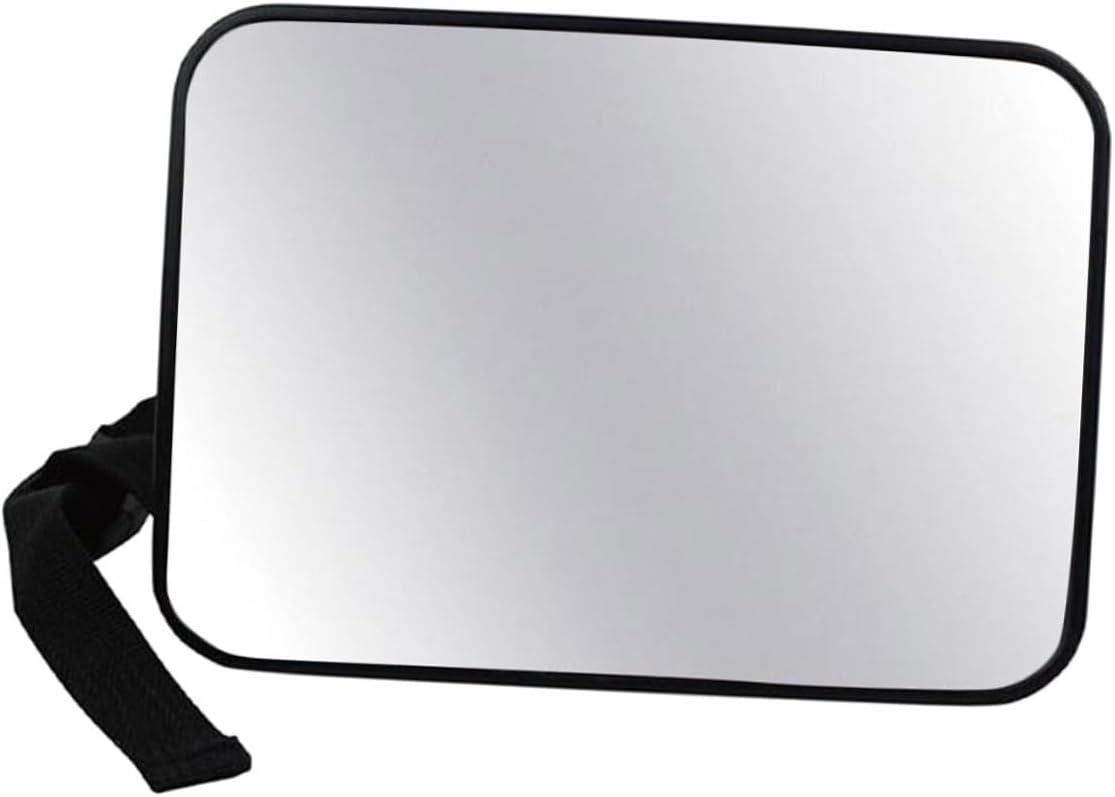 Car Mirror Rear View for Rear Facing Seats, Black Square 18.8x13.5cm Safety Backseat Mirror for Newborns in Car Seat