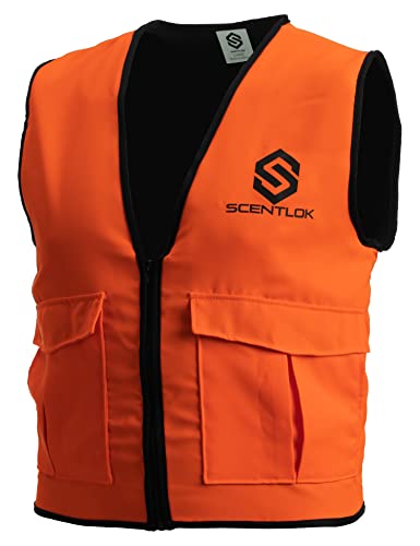 ScentLok Blaze Orange Hunting Vest with Carbon Alloy Technology and Fleece Lining3
