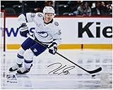 Jake Guentzel Tampa Bay Lightning Autographed 8' x 10' Jersey Skating Photograph - Autographed NHL Photos