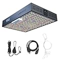 Somymore Grow Lights for Indoor Plants,100W LED Grow Light Full Spectrum with LM218B+ Diodes(256 Pcs),HD Digital, 3 Modes, 24H Timer, 10-100% Dimming for 3X3 / 2X2 ft Grow Tent
