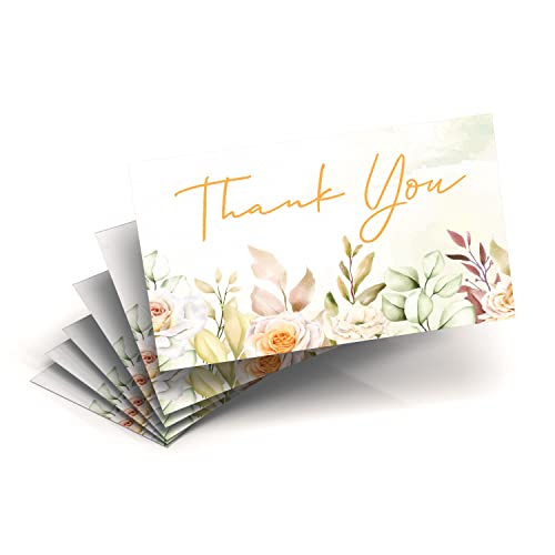 Clickedin - 50 Pieces Multi Occasion Thank You Greeting Cards and Tags